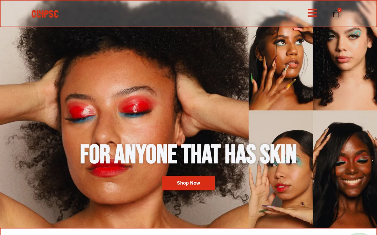 Clypse Beauty website project preview