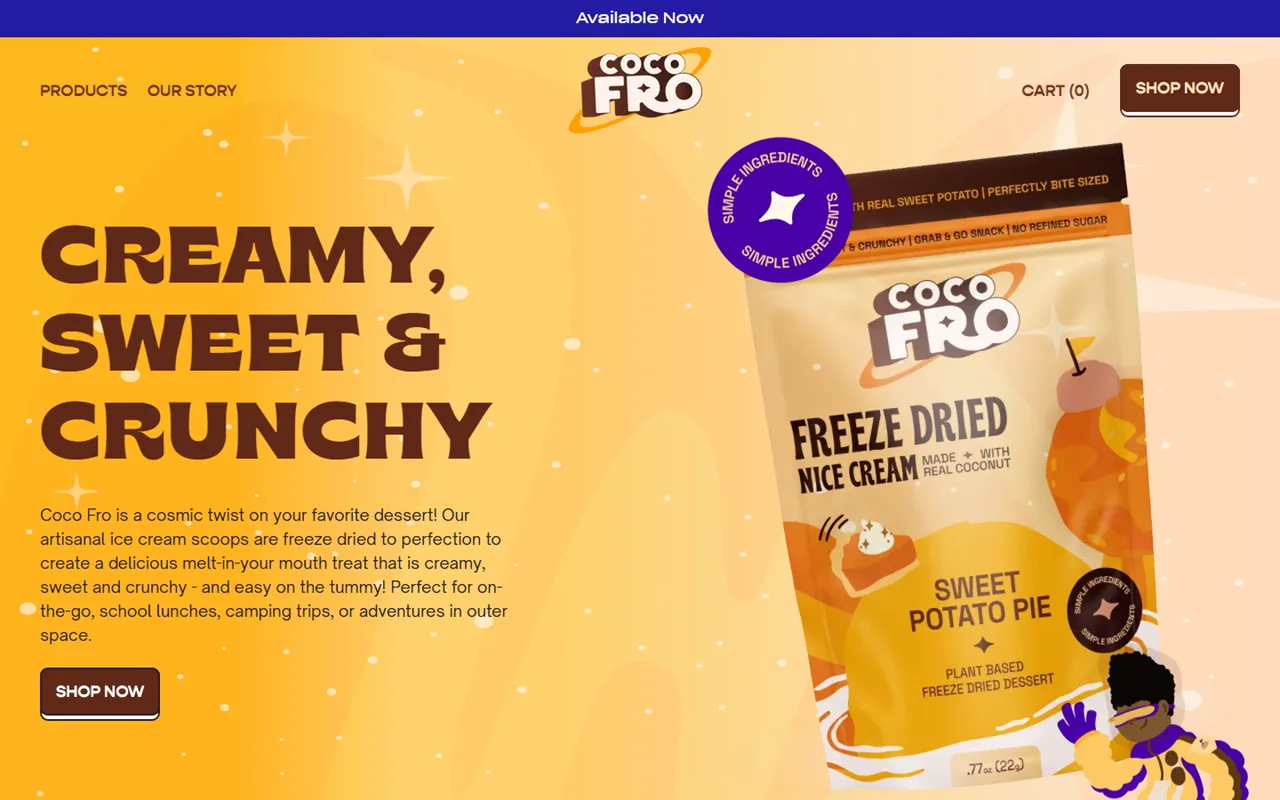 CoCo Fro website project preview