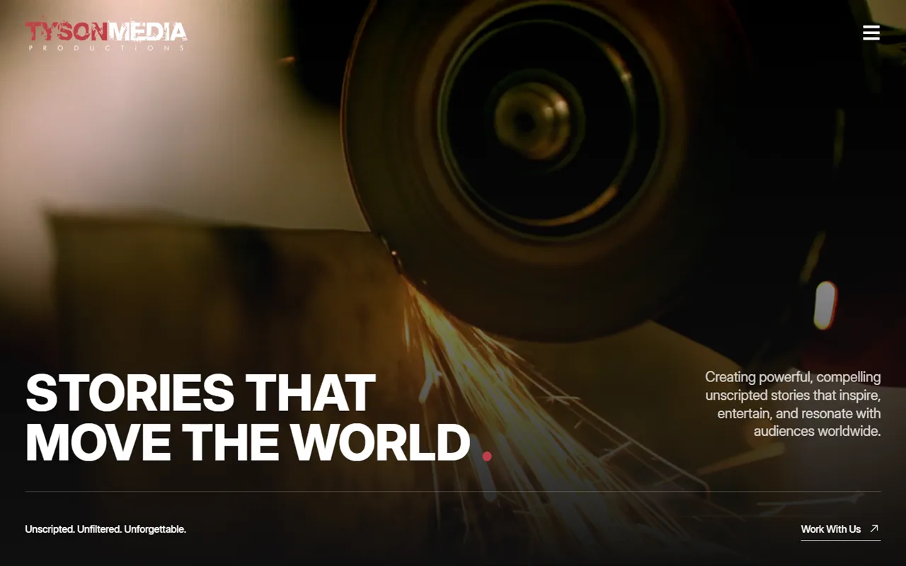 Tyson Media Productions website project preview